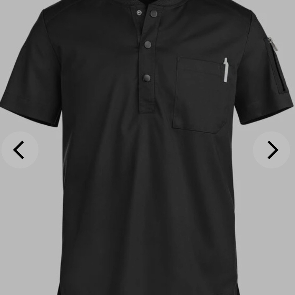 Men's Black Short Sleeve Shirt